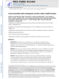 Cover page: Undocumented Latino Immigrants and the Latino Health Paradox.