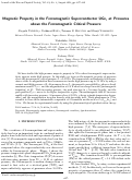 Cover page: Magnetic property in the ferromagnetic superconductor UGe2 at pressures above the ferromagnetic critical pressure