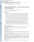 Cover page: Parent-of-origin-specific allelic associations among 106 genomic loci for age at menarche