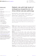 Cover page: Diabetic rats with high levels of endogenous dopamine do not show retinal vascular pathology