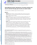 Cover page: Interrogating the Genetic Determinants of Tourette’s Syndrome and Other Tic Disorders Through Genome-Wide Association Studies