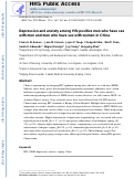 Cover page: Depression and anxiety among HIV-positive men who have sex with men and men who have sex with women in China.