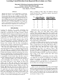 Cover page: Learning Causal Direction from Repeated Observations over Time