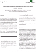 Cover page: Association Between Appendectomy and Clostridium difficile Infection