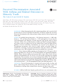 Cover page: Perceived Discrimination Associated With Asthma and Related Outcomes in Minority Youth The GALA II and SAGE II Studies