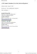 Cover page: A 3D Computer Simulation Test of the Leibowitz Hypothesis