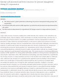 Cover page: Optimal well placement and brine extraction for pressure management during CO2 sequestration