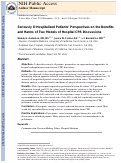 Cover page: Seriously ill hospitalized patients’ perspectives on the benefits and harms of two models of hospital CPR discussions