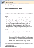 Cover page: Biological Regulation of Bone Quality