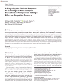 Cover page: Is Empathy the Default Response to Suffering? A Meta-Analytic Evaluation of Perspective Taking’s Effect on Empathic Concern