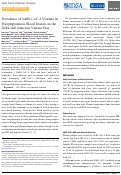 Cover page: Prevalence of SARS-CoV-2 Viremia in Presymptomatic Blood Donors in the Delta and Omicron Variant Eras