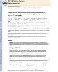 Cover page: Comparison of DSC‐MRI post‐processing techniques in predicting microvascular histopathology in patients newly diagnosed with GBM