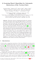 Cover page: A Learning Based Algorithm for Automatic Extraction of the Cortical Sulci