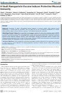 Cover page: A Vault Nanoparticle Vaccine Induces Protective Mucosal Immunity