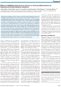 Cover page: Effects of multiday exposure to ozone on airway inflammation as determined using sputum induction.