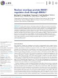 Cover page: Nuclear envelope protein MAN1 regulates clock through BMAL1