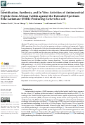 Cover page: Identification, Synthesis, and In Vitro Activities of Antimicrobial Peptide from African Catfish against the Extended-Spectrum Beta-Lactamase (ESBL)-Producing Escherichia coli.