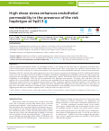 Cover page: High shear stress enhances endothelial permeability in the presence of the risk haplotype at 9p21.3