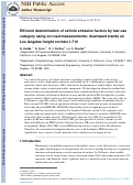 Cover page: Efficient determination of vehicle emission factors by fuel use category using on-road measurements: downward trends on Los Angeles freight corridor I-710