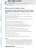 Cover page: Military risk factors for Alzheimer's disease.