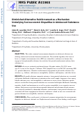 Cover page: Diminished Alternative Reinforcement as a Mechanism Underlying Socioeconomic Disparities in Adolescent Substance Use.