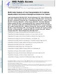 Cover page: Multi-Center Analysis of Liver Transplantation for Combined Hepatocellular Carcinoma-Cholangiocarcinoma Liver Tumors