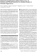 Cover page: Retinal Transplantation–Induced Recovery of Retinotectal Visual Function in a Rodent Model of Retinitis Pigmentosa