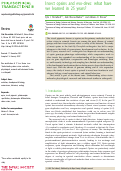 Cover page: Insect opsins and evo-devo: what have we learned in 25 years?