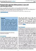 Cover page: Postauricular apocrine hidrocystoma: a case and dermoscopy review