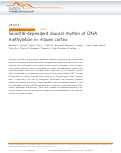 Cover page: Snord116-dependent diurnal rhythm of DNA methylation in mouse cortex