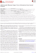 Cover page: ASM Journals Eliminate Impact Factor Information from Journal Websites