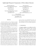 Cover page: Lightweight Temporal Compression of Microclimate Datasets