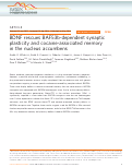 Cover page: BDNF rescues BAF53b-dependent synaptic plasticity and cocaine-associated memory in the nucleus accumbens