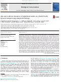 Cover page: Age and residency duration of loggerhead turtles at a North Pacific bycatch hotspot using skeletochronology