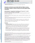 Cover page: Prevalence and factors associated with liver fibrosis among first‐degree relatives of Mexican Americans with hepatocellular carcinoma