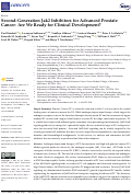 Cover page: Second-Generation Jak2 Inhibitors for Advanced Prostate Cancer: Are We Ready for Clinical Development?