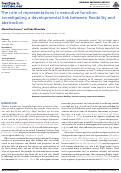 Cover page: The Role of Representations in Executive Function: Investigating a Developmental Link between Flexibility and Abstraction