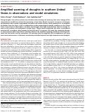 Cover page: Amplified warming of droughts in southern United States in observations and model simulations.