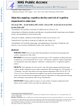 Cover page: Objective napping, cognitive decline, and risk of cognitive impairment in older men.