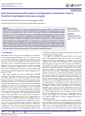 Cover page: High-Dimensional Smoothing Splines and Application in Alzheimer’s Disease Prediction Using Magnetic Resonance Imaging