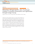 Cover page: Dissecting cell-type-specific roles of androgen receptor in prostate homeostasis and regeneration through lineage tracing