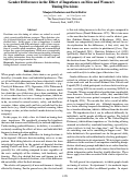 Cover page: Gender Differences in the Effect of Impatience on Men and Women’sTiming Decisions