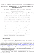 Cover page: Optimal multilevel matching using network flows: An application to a summer reading intervention