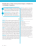 Cover page: Stratification of Risk of Early-Onset Sepsis in Newborns ≥34 Weeks’ Gestation