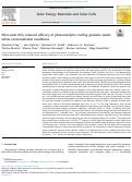 Cover page: Pilot-scale NO x removal efficacy of photocatalytic roofing granules under urban environmental conditions