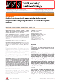 Cover page: Frailty is independently associated with increased hospitalisation days in patients on the liver transplant waitlist