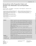 Cover page: Dermoid Cyst of the Prepontine Cistern and Meckel's Cave: Illustrative Case and Systematic Review