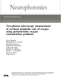 Cover page: Two-photon microscopy measurement of cerebral metabolic rate of oxygen using periarteriolar oxygen concentration gradients