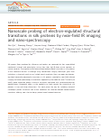 Cover page: Nanoscale probing of electron-regulated structural transitions in silk proteins by near-field IR imaging and nano-spectroscopy