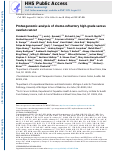 Cover page: Proteogenomic analysis of chemo-refractory high-grade serous ovarian cancer.